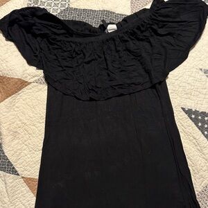 Elegant Black Off the Shoulder Dress